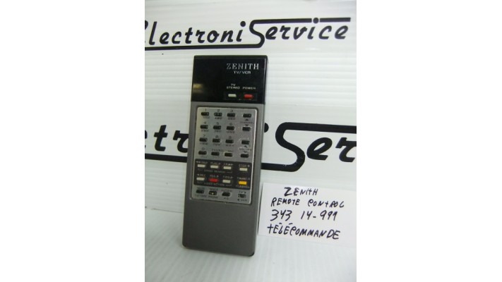 Zenith 343 14-997  télécommande  .